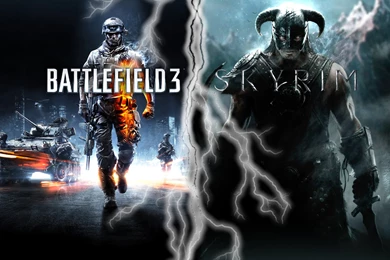Battlefield 3 And Skryrim Backgrounds By Friis43 On DeviantArt