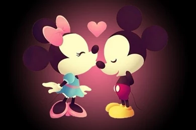Minnie And Mickey Mouse iPhone 4 Wallpapers (640x960)
