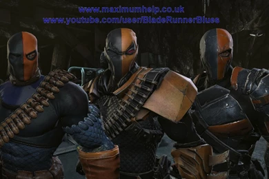 Deathstroke All Costumes Showcase Batman Arkham Origins Maximum ...