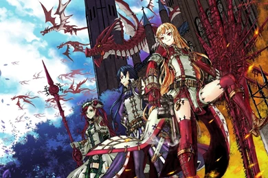 Warrior Dragon Edenfox Original Mage Staff Anime Fantasy Girls ...