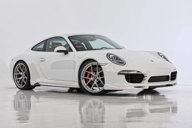 Click To Free Download The Wallpapers A White Porsche Car In Stop ...