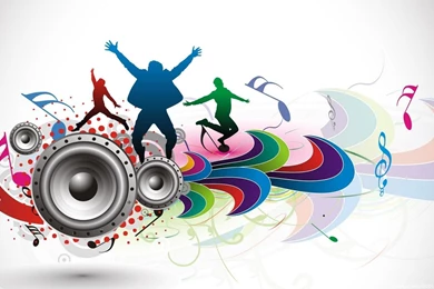 1366x768px Colorful Music Wallpapers Hd