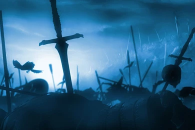 3D, Artwork, Fantasy Art, Anime, Sword, War, Skull Wallpapers HD