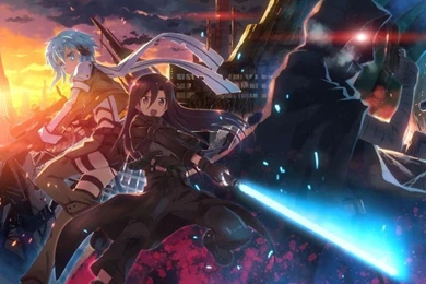 Anime Girls, Sword, City Wallpaper,Anime Wallpaper,Girls Wallpapers ...