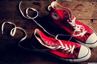 Red Converse Sneakers HD Desktop Wallpapers : Widescreen : High ...