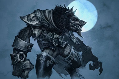 Wolf Werewolf Moon Armour Worgen Wow World Of Warcraft Cataclysm ...