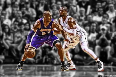 Kobe Bryant Vs Dwyane Wade NBA Wallpapers   Streetball