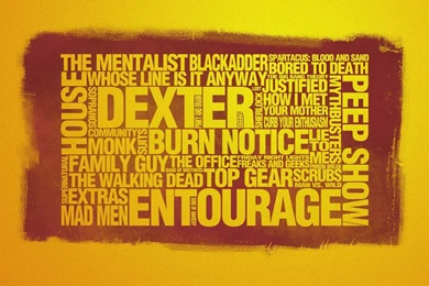 Text Typography Artwork Letters Yellow Backgrounds TV Shows ...