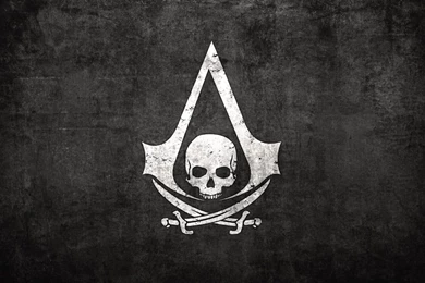 1600x1000px Assassin Creed Logo Skull
