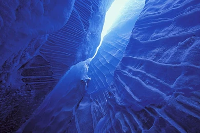 Desktop Wallpapers » Other Backgrounds » Ice Cave, Spencer Glacier ...