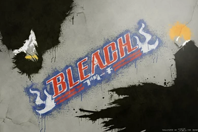 Bleach Kurosaki Ichigo Zangetsu Spray Paint Wallpapers   (