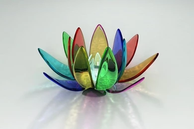 3D Colorful Glass Flower Wallpapers Free 3D Colorful Glass Flower ...