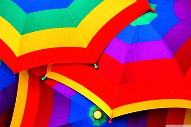 Colourful Umbrella HD Desktop Wallpapers : High Definition ...