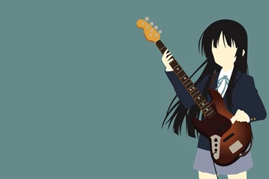 Mio Akiyama (K On!) Minimalist Wallpapers By Greenmapple17 On ...