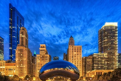 Cloud Gate, Chicago, Illinois, United States HD Desktop Wallpapers ...