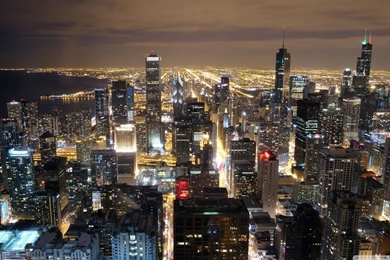 Chicago Skyline From John Hancock HD Desktop Wallpapers : High ...