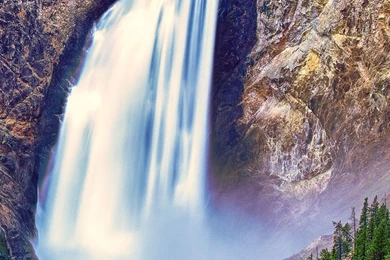 Download Wallpapers 1080x1920 Waterfall, Mountain, Beautiful Sony ...