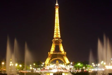Eiffel tower night time wallpapers