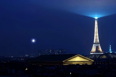 Night Sky Over The Eiffel Tower >> HD Wallpaper, Get It Now!