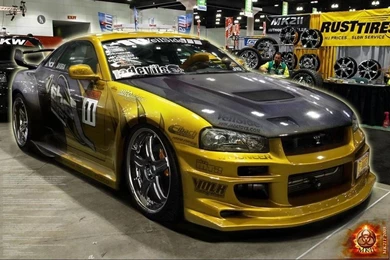 Shiny Nissan Skyline Workshop Wallpapers