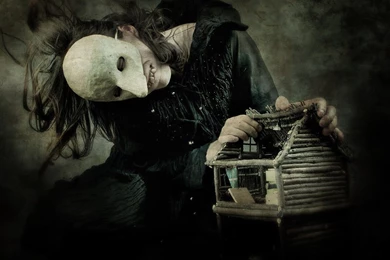 Creepy Girl With Black Eyes HD Wallpapers