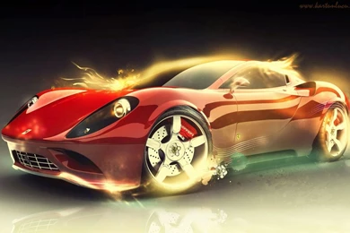 10 GAMBAR WALLPAPER KEREN MOBIL FERRARI