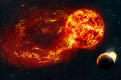 Planet Crossing Near The Sun Widescreen Wallpapers