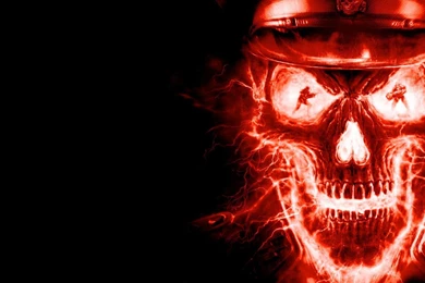 1920x1080 Fire Skull Wallpapers Free Download   (