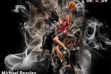 Michael Beasley Miami Heat Layup Wallpapers