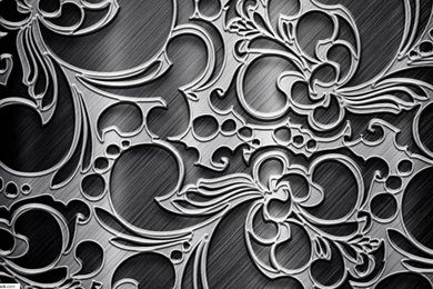 Wallpapers Metal Pattern Texture Metallic Black Silver 1680x1050 ...