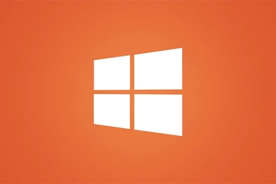 1920x1080 Clean Windows 8 White Logo On Orange Desktop PC And Mac ...