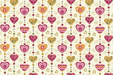 Love Love You Heart Heart Heart Valentine Holiday Textures Vector ...