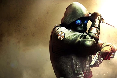 Wallpapers Gas Mask Girl Free Resident Evil 1366x768