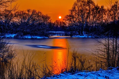 Wallpapers River Winter Beautiful 1920 X 1080 Full Hd   1920 X 1080 ...