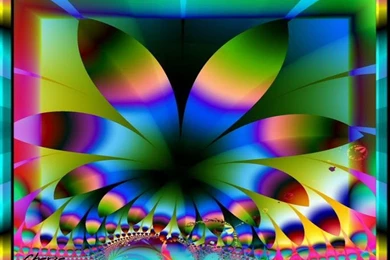 Wallpapers Tribal Pastel Rainbow Flowers D Abstract Bright Colors ...