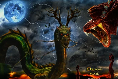 Dragon War By Csuk 1t D7k02yy : Wallpapers13.com