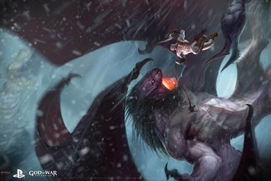 God Of War: Ascension: Fighting Dragon Wallpapers And Images ...