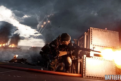 Battlefield Gun Fire Desktop Backgrounds HD 1920x1080