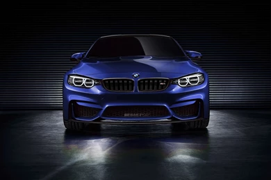 Blue BMW M4 In The Garage Wallpapers And Images   Wallpapers ...