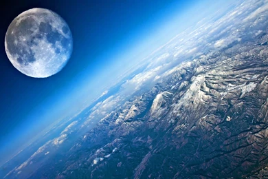 Gallery For   Widescreen Moon Wallpapers