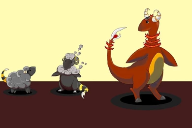 Fire Ampharos Line By SkyBlueButterfly On DeviantArt