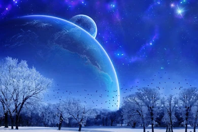 Download Wallpapers 3840x2160 Nature, Landscape, Winter, Sky, Snow ...