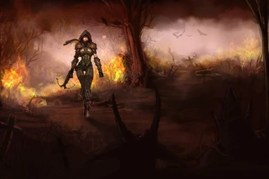 Diablo 3 Demon Hunter (background) By Cursedblade1337 On DeviantArt