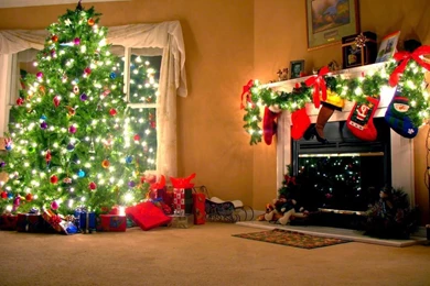 Christmas Fireplace Mantel Decoration Ideas For Home Made Pictures ...