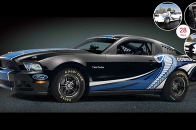 2012 Ford Mustang Cobra Jet Twin Turbo Concept Black   Side