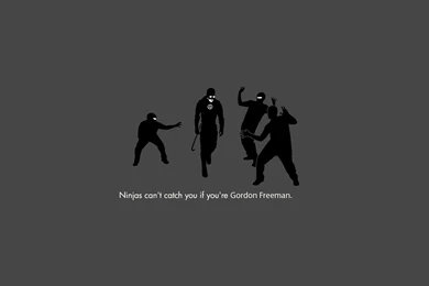 Gordon Freeman Ninjas Cant Catch You If Wallpapers   (
