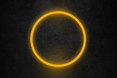 Glowing Yellow Ring Mobile Wallpapers 3735
