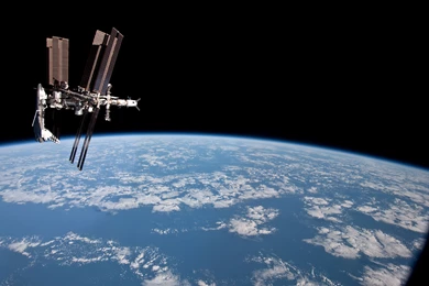 Earth From Space Station Satellite