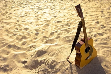 Pic > Acoustic Guitar Beach Wallpapers