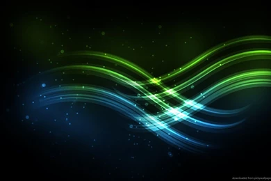 Download 1280x800 Blue And Green Waves Wallpapers